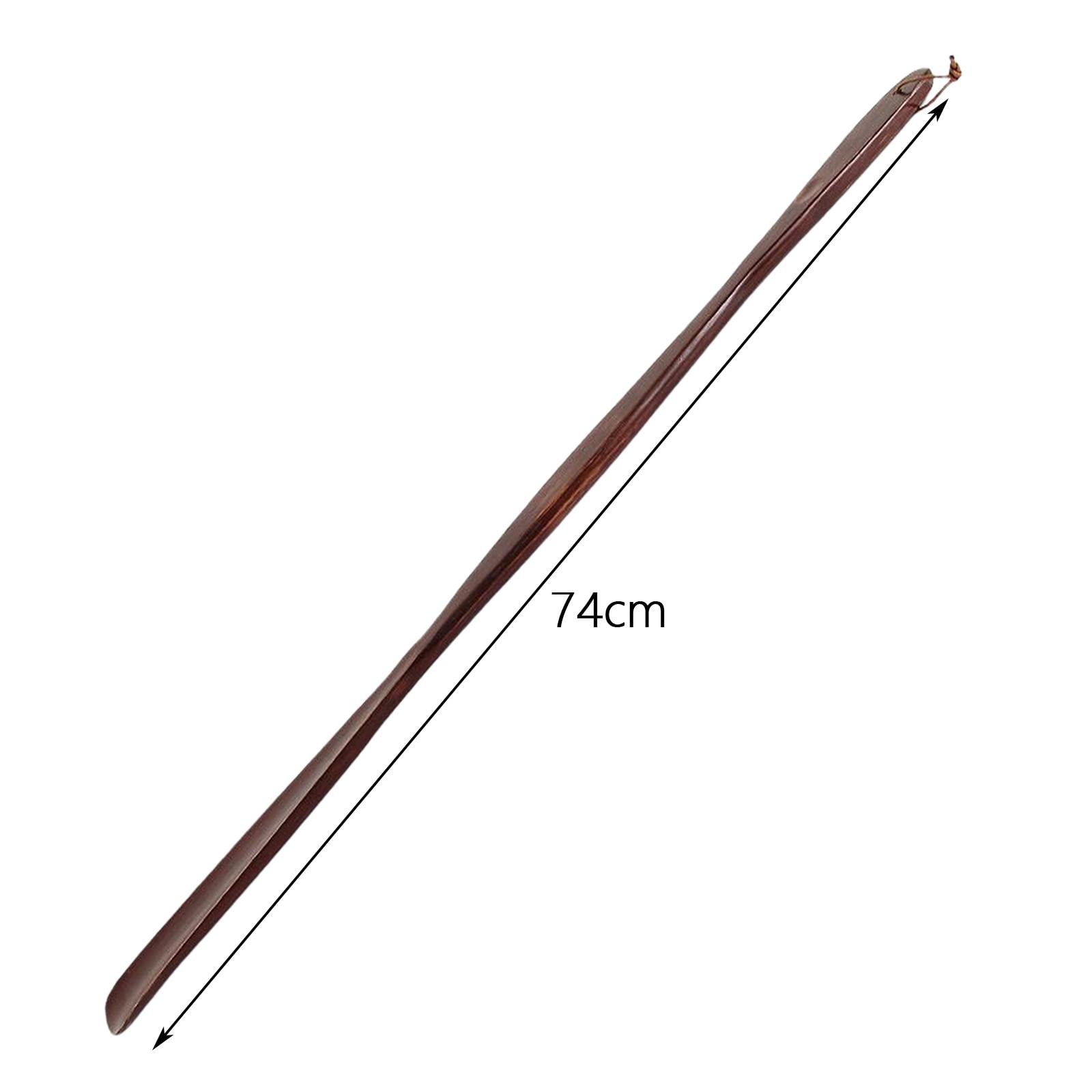 Calzador Madera Largo Portátil Extensible Funcional Ayuda Flexible con Cuerda para Hombres Mujeres Familiares Adecuado para Calzado de Cuero Hogar Reg