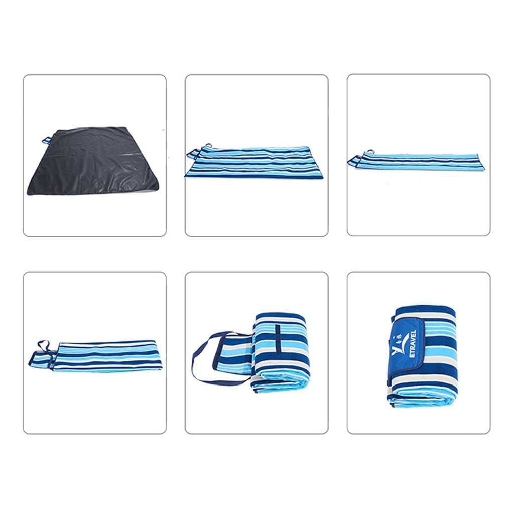 Tappetino da picnic campeggio parco coperta tappetino a esterno pieghevole tappetino da picnic portatile tappetino da spiaggia (Color : Green, Size : 200cm*150cm)