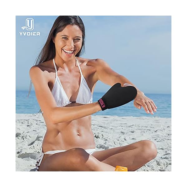 YVOIER-Self-Tanner-Mitt-Applicator-Elastic-Wrist-Plus-Thumb-Tanning-Mitten-Self-Tan-Mitt-Velvet-Self-Tanning-Mitts-Self-Tanner-Applicator-Self-Tanning-Gloves-Sunless-Tanner-Mitt YVOIER Self Tanner Mitt Applicator - Elastic Wrist Plus Thumb Tanning Mitten Self Tan Mitt Velvet Self Tanning Mitts Self Tanner Applicator Self Tanning Gloves Sunless Tanner Mitt
