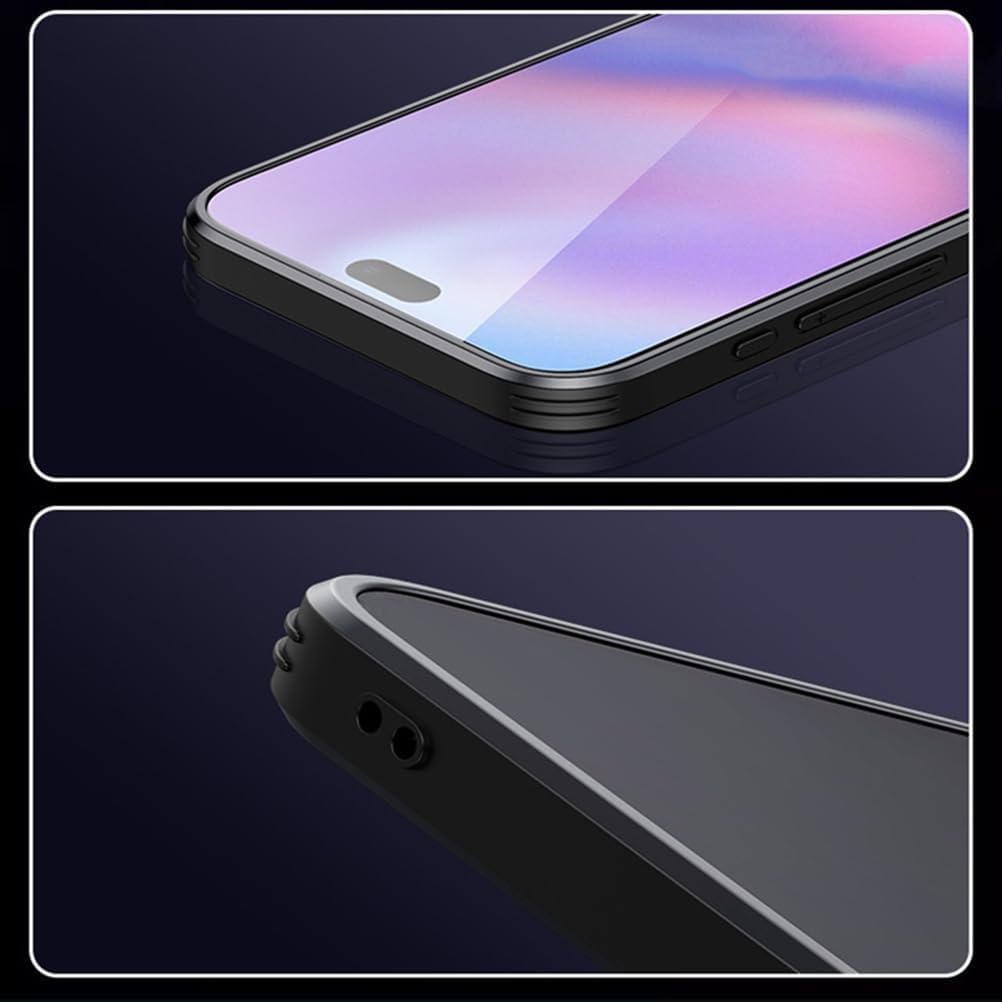 Slim Hard PC Case for iPhone 17/17 Air/17 Pro/17 Pro Max, Metal Camera Protection Ring & Frosted Anti-Scratch Cover(Purple,17)