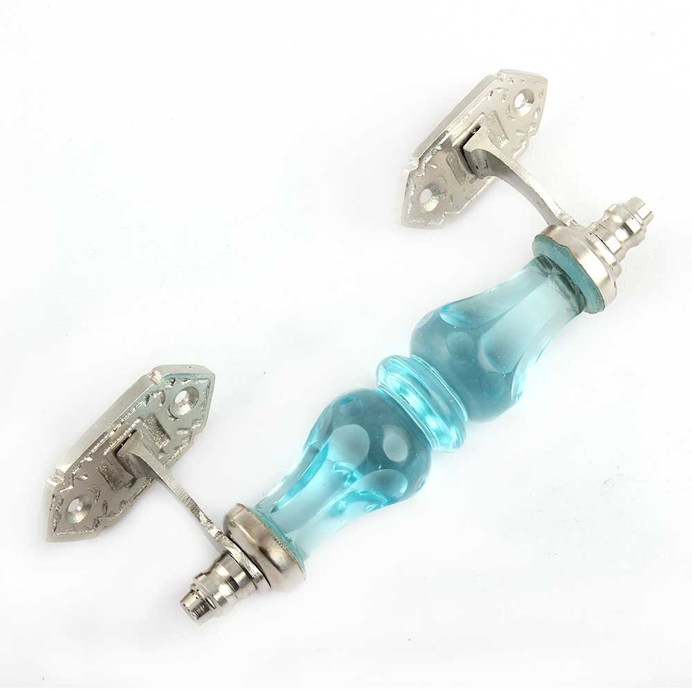 Indian-Shelf 1 Pack Glass Turquoise Decorative Drawer Pulls Solid Unique Cabinet Handles for Door Dresser GH-28 (B083XZ2D4S) Amazon Price History, Amazon Price Tracker