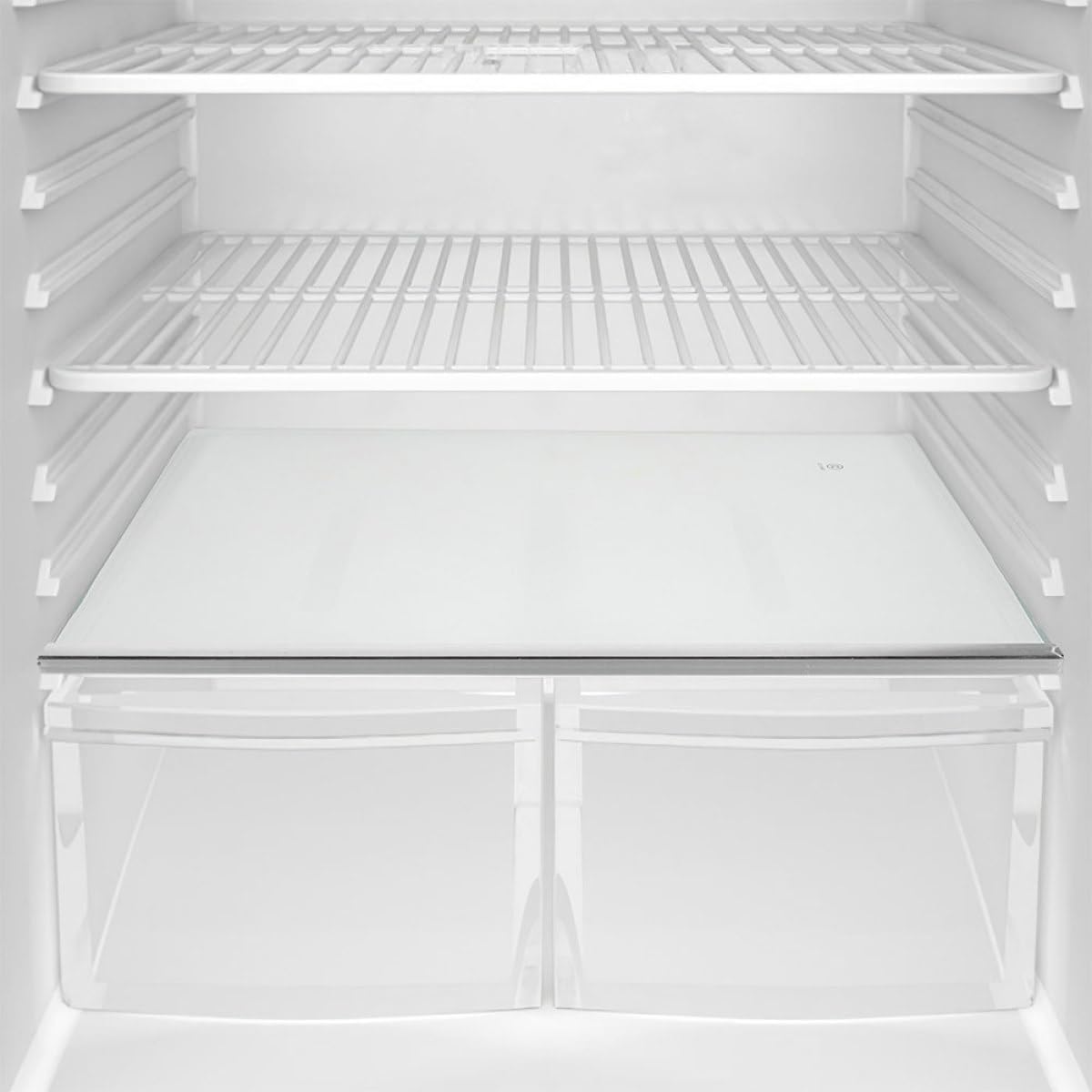 Divisorio per Ripiano Frigorifero in Vetro Temperato 33x30 Cm, Ripiano di Ricambio Trasparente per Frigoriferi, Accessorio Organizer per Conservazione Alimenti e Congelatore