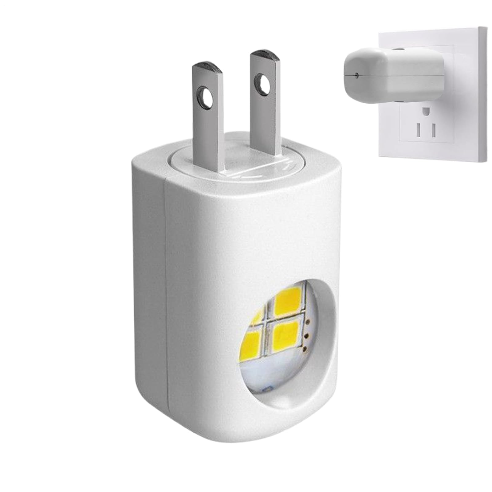 Auto Dusk to Dawn Night Light - Plug in LED Wall Lamp with Smart Sensor Energy Efficient Compact