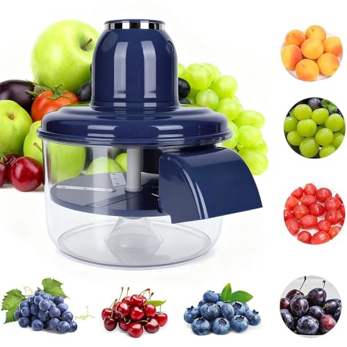 ORCHID M Automatic Grape Peeler Machine Electric Garlic Peeler & Cherry Tomato Skin Remover Tool for Small Fruits Efficient Peeling Kitchen Gadget for Home Use (Blue)