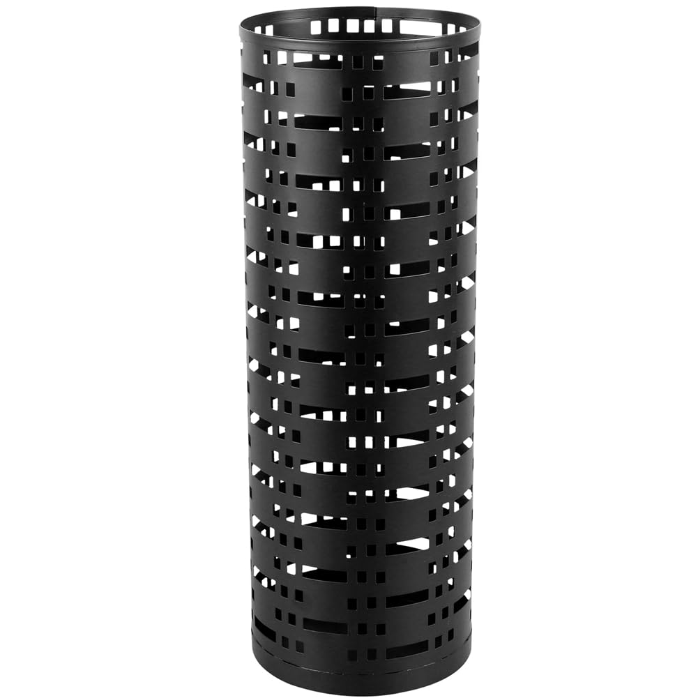 CTRLZS Umbrella Storage Rack Umbrella Standing Holder Box Hollow Storage Bucket, Easy Install Black