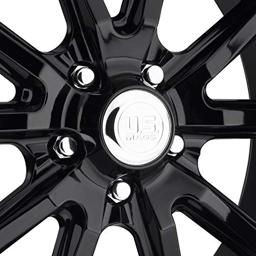 US Mags U121 RAMBLER Gloss Black Finish Wheel with Aluminum (22 x 11. inches /5 x 127 mm, 18 mm Offset)