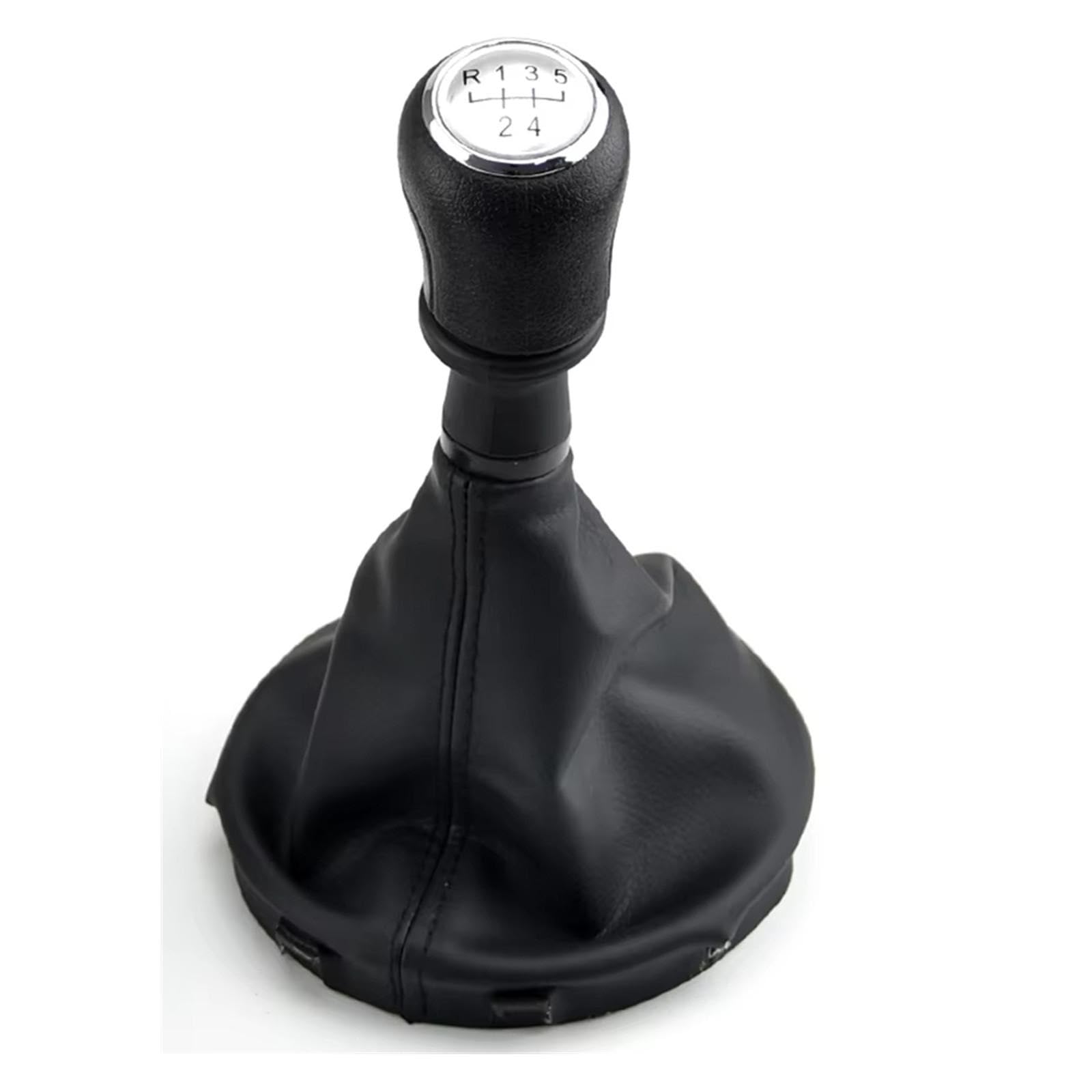 WSBOJXTH Gear Stick Compatible with VW for Transporter T5 T5.1 T6 Gp 2003-2011 5 6 Speed Gear Stick Shift Knob Gaiter Boot Cover Car(5 Speed-Silver)