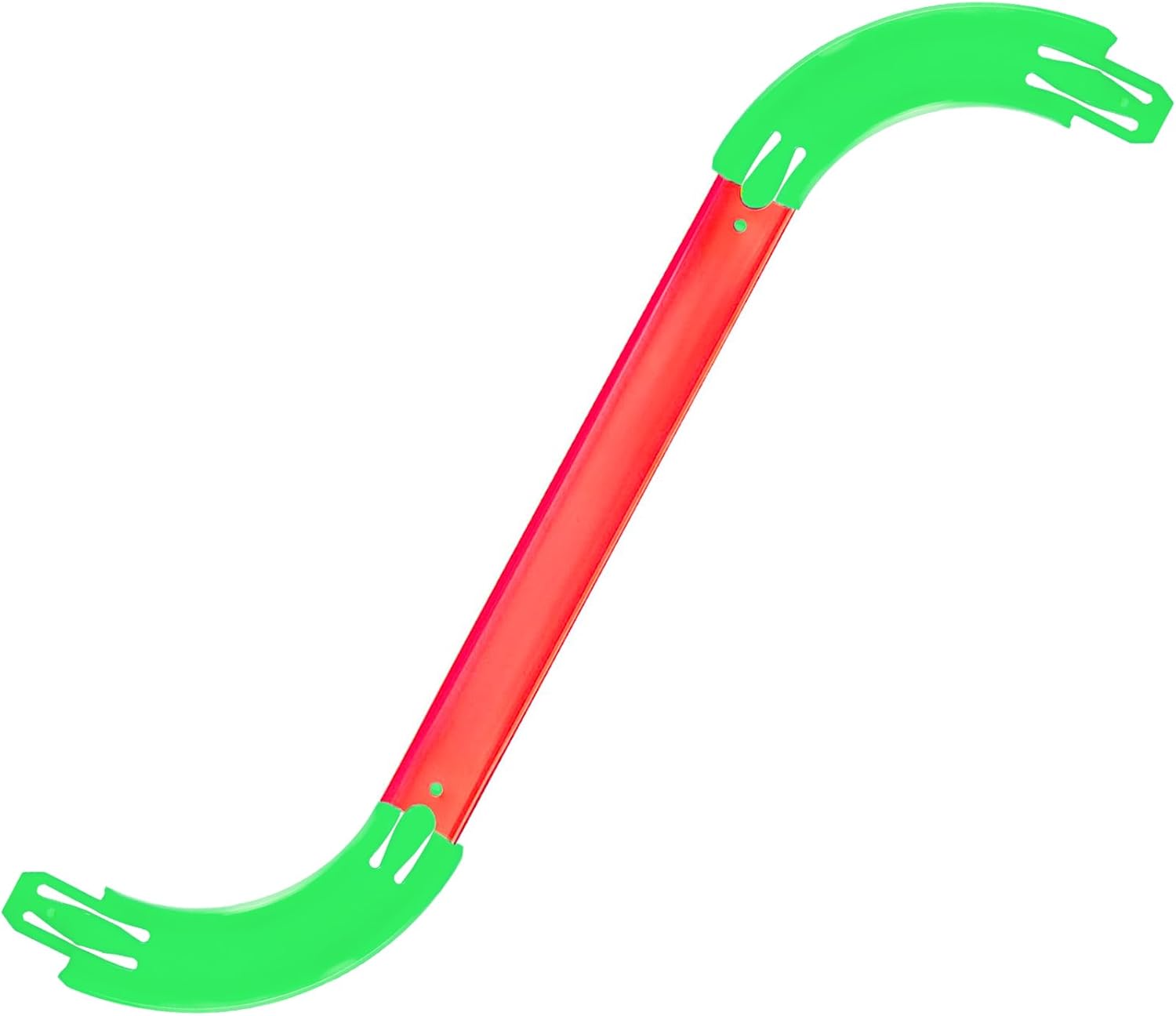 Racetrack Connectors Compatible with Hot Wheels, 90 Degree Banked Turn, 10 Packs, Upgrade Edition (Green)