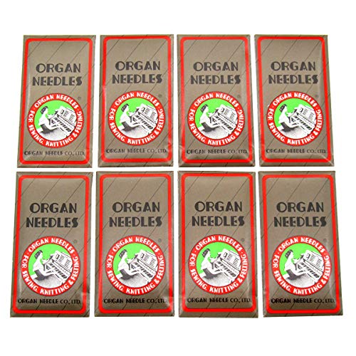 ckpsms Organ Needle in Clear Plastic Box - Organ-HAX1 Sewing Needles Compatible with Singer, Pfaff, JANOME, RICCAR, NECCHI,Brother + (Organ-HAX1 12/80 14/90 16/100 18/110 80PCS)