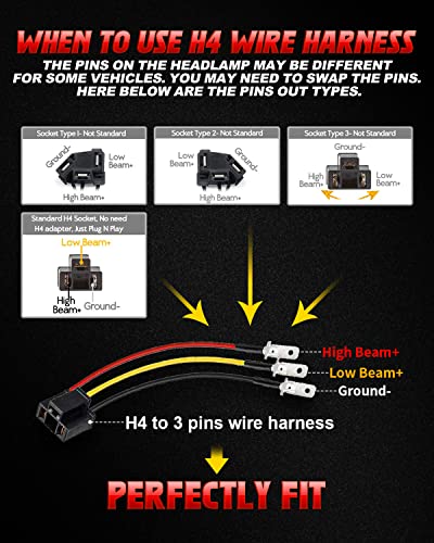Image of LX-LIGHT 105W 1000% Bright Chorme H6054 5x7 7x6 Led Headlights DRL Anti-glare Hi /Low Sealed Beam Compatible with Jeep Wrangler YJ Cherokee XJ Trucks Ford Chevy etc