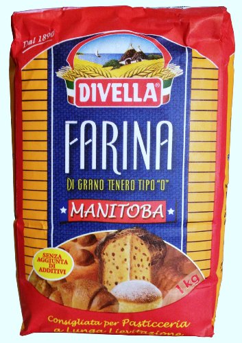 Mehl Manitoba DIVELLA - Weizenmehl Typ 0 - 1 kg Beutel - Farina di Grano Tenero Tipo 0 Cover