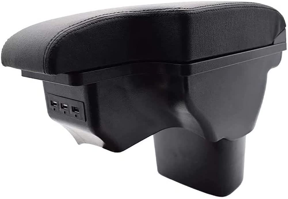 Bracciolo Auto Con Vano Portaoggetti Per Nissan Juke ESQ 2014-2017 – Poggiabraccio Regolabile E Morbido – Installazione Plug And Play