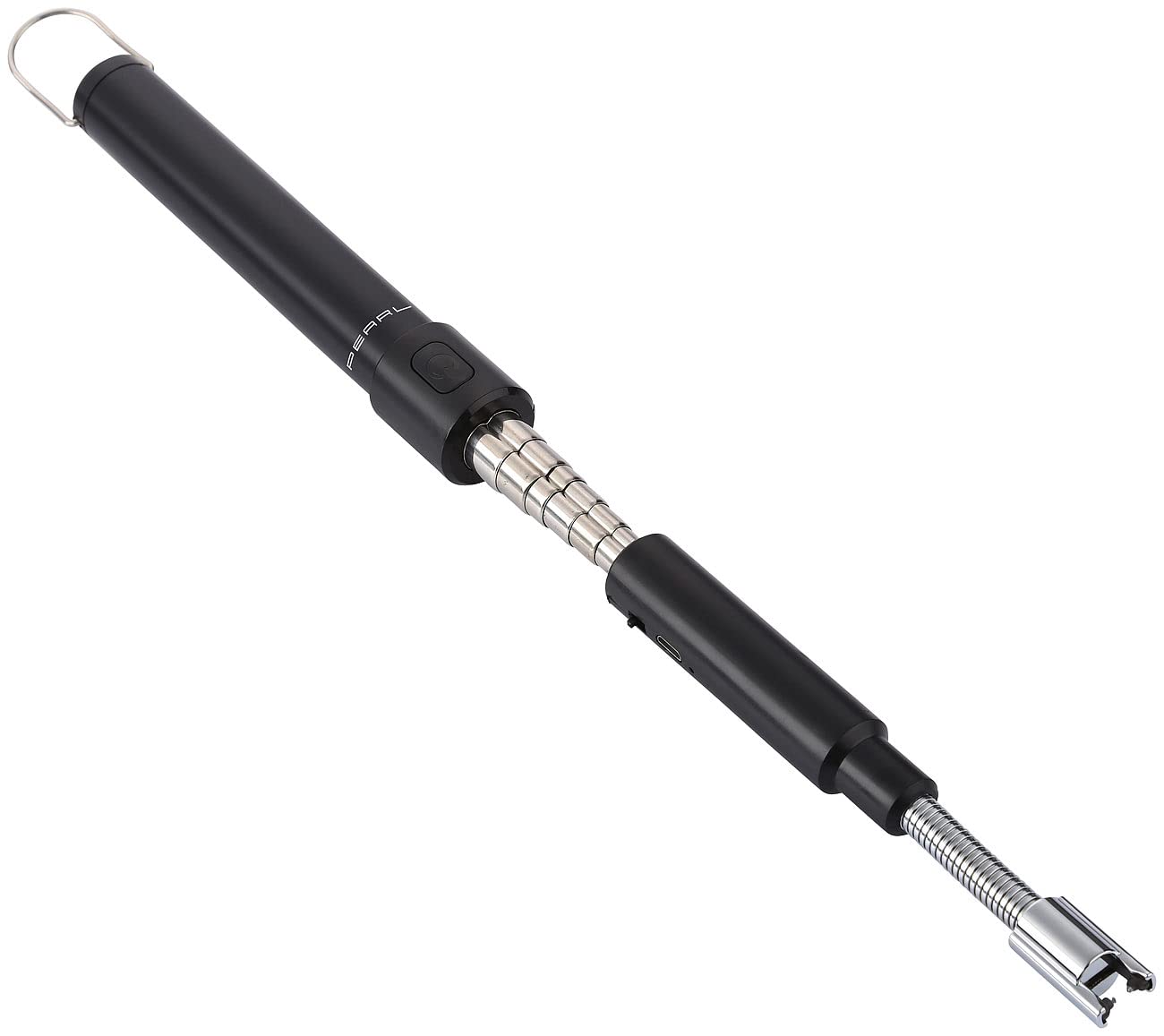 PEARL Lichtbogenfeuerzeug: 2er-Set ausziehbare Teleskop-Akku-Feuerzeuge, USB-Ladefunktion, 80 cm (Feueranzünder, Elektrischer Kerzenanzünder, BBQ)