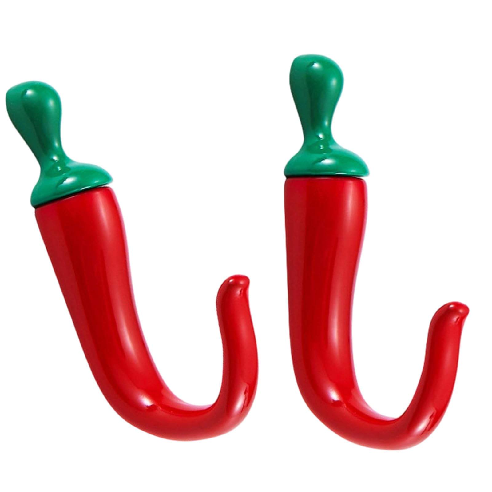 APGLSXY Attractive Chili Design Metal Hook for Hanging Outerwear Keys Zinc Alloy Strong Hanger Pepper Shaped Hook Fun Keys