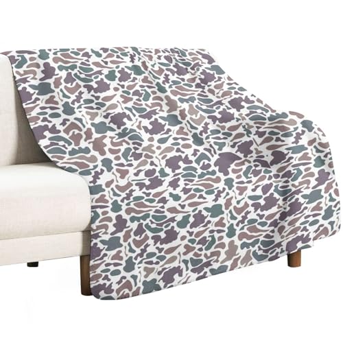 Manta Camo Suave y Cómoda de Franela con Diseño de Camuflaje miniatura 7