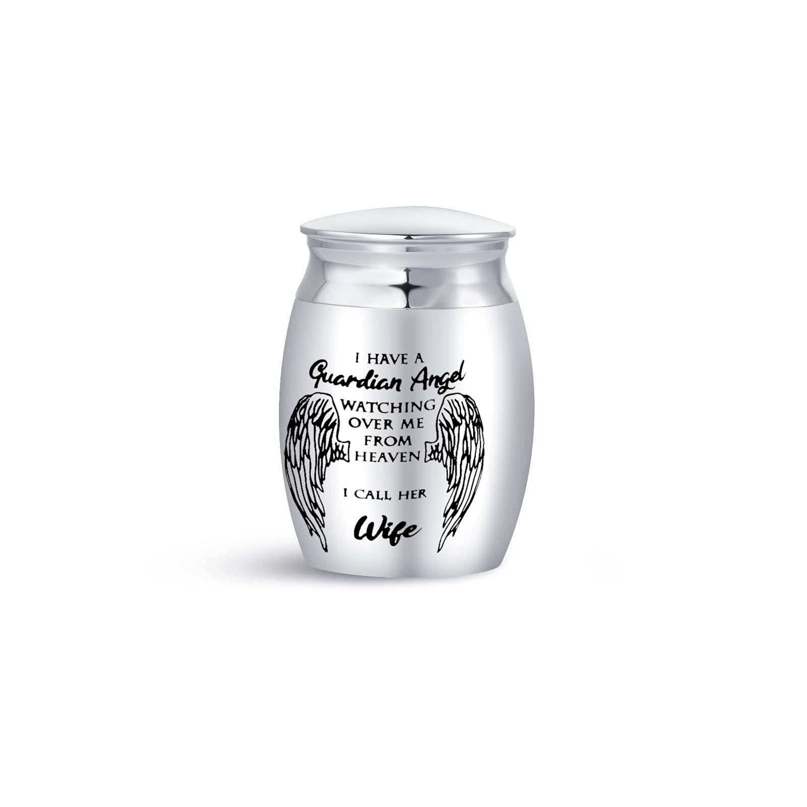 Mini urne funéraire femme guardian angel souvenir épouse