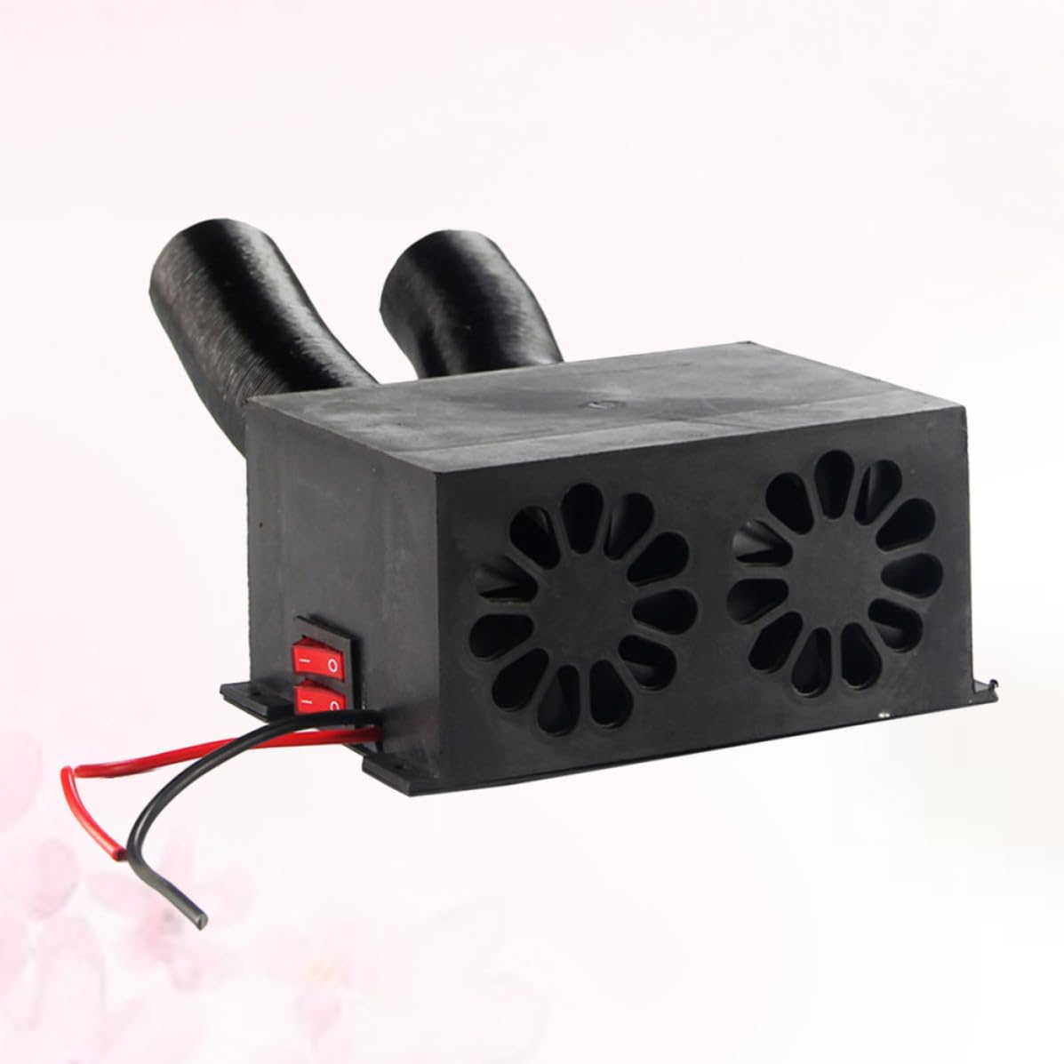 Holibanna Tragbarer Auto Entfroster 12v Heizlüfter aus Kunststoff für Windschutzscheibe Schnelle Luftheizung und Wärme im Winter für Familie und Freunde Zufällige Farbe
