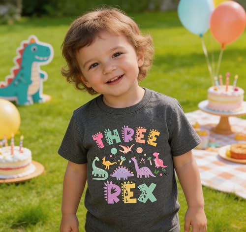 Image of Toddler Boys Girls 3rd Birthday Shirts for Baby Kids 3 Years Old Birthday Outfit for Party Short Sleeve Tshirt