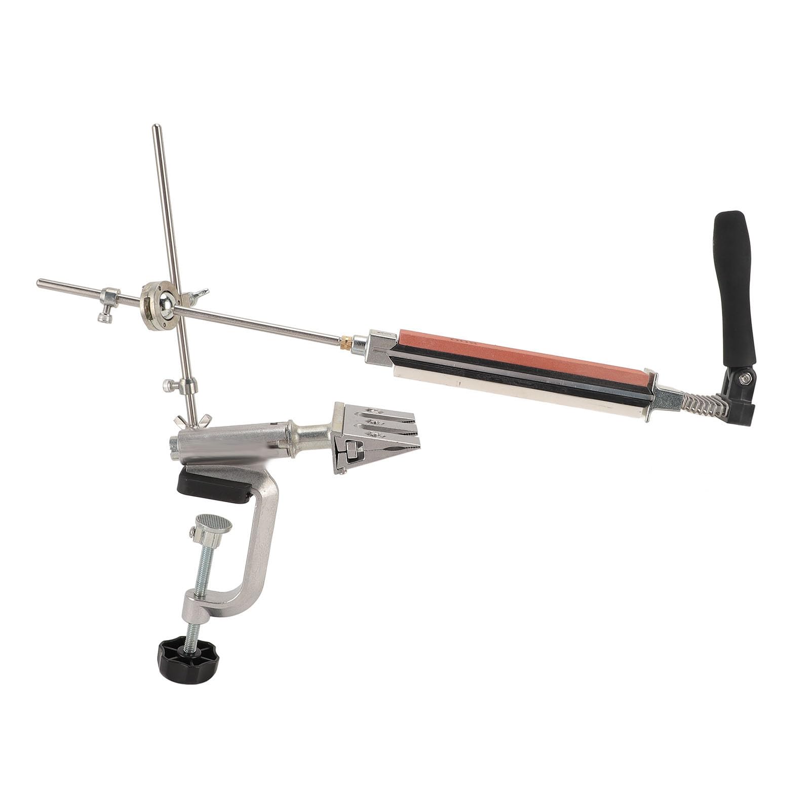 Afilador de herramientas de ángulo fijo Kit profesional de afilado con piedras de afilar de grano 180 3000 para cuchillos de cocina Tijeras Alicates Acero duradero Material de (B)