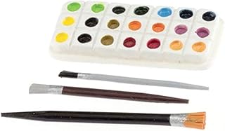 Melody Jane Dollhouse Artists Paint Palette & Brushes Study Hobby Accessory