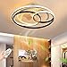 LED Dimmbar Deckenleuchte Deckenventilator Mit Beleuchtung Modern Schlafzimmer Lampe Leise Ventilator Deckenlampe Mit Fernbedienung Esszimmer Wohnzimmer Büro Unsichtbares Lüfterlicht,58cm