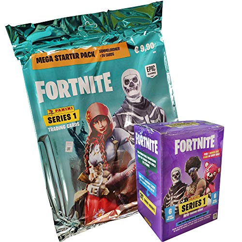 Preisvergleich Produktbild Fortnite Panini Trading Cards - 1 Blaster Box + 1 Starter