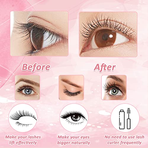 Purpledi Lifting Pestañas Kit Profesional, Kit de Permanente de Pestañas Brow Lamination Kit de Permanente de Semipermanente Profesional Adecuado, 4en1 Laminado de Cejas y Pestañas Tinte - imagen 4