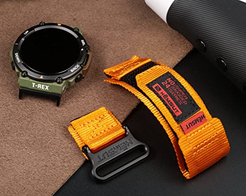 Image of torbollo Watch Straps Compatible with Amazfit T-Rex /T-Rex 2 /T-Rex Pro /T-Rex Ultra, Rugged Nylon Replacement Sports Watch Band with Woven Loop Design for Men