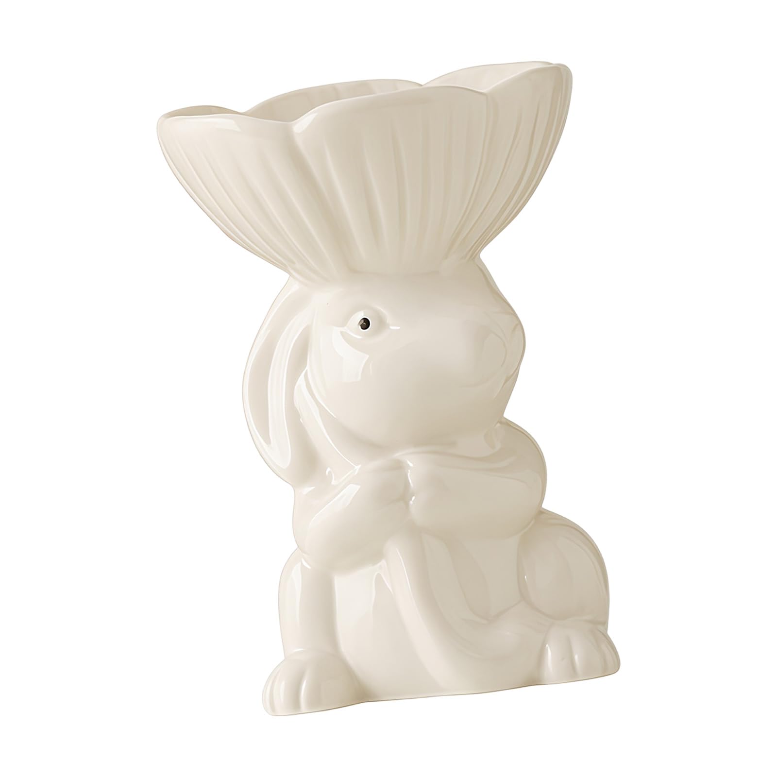 Nucelit Stylish Ceramic Rabbits Top Tray with Smooth Finishes Desk Organizers for Organizing Jewelry and in Any Room Rabbits Jewelry Tray