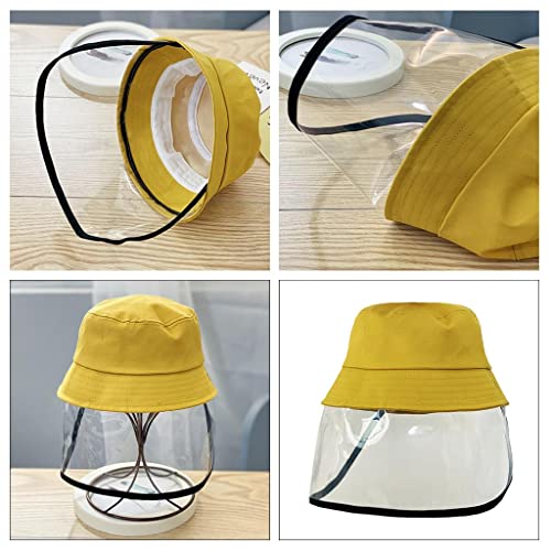 YIJU 2 Peças de Chapéu de Pescador Ao Ar Livre para Proteção Facial Anti-saliva Tampa Frontal