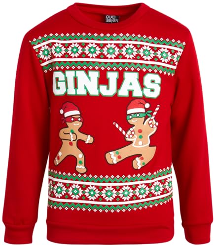 Quad Seven Boys Soft Fleece Novelty Ugly Christmas Pullover Sweatshirt | Cozy Brushed Warmth, Festive Holiday Design, Fun Party Layer For Photos And Family Winter Gatherings 1 Quad Seven Boys Soft Fleece Novelty Ugly Christmas Pullover Sweatshirt | Cozy Brushed Warmth, Festive Holiday Design, Fun Party Layer For Photos And Family Winter Gatherings