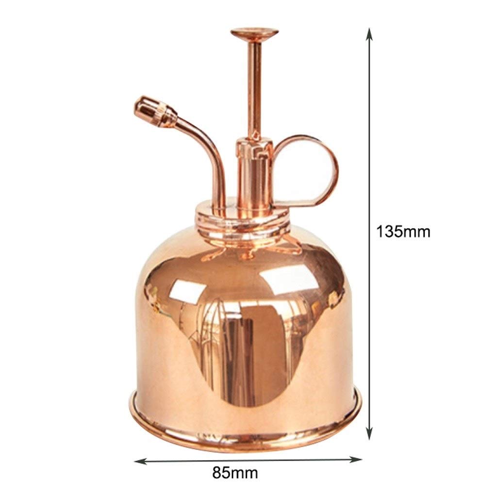 Esta regadera de Exterior para el hogar de 300 ml, regadera Retro de latón, Herramienta para regar Flores en casa, fácil de Verter y llenar.