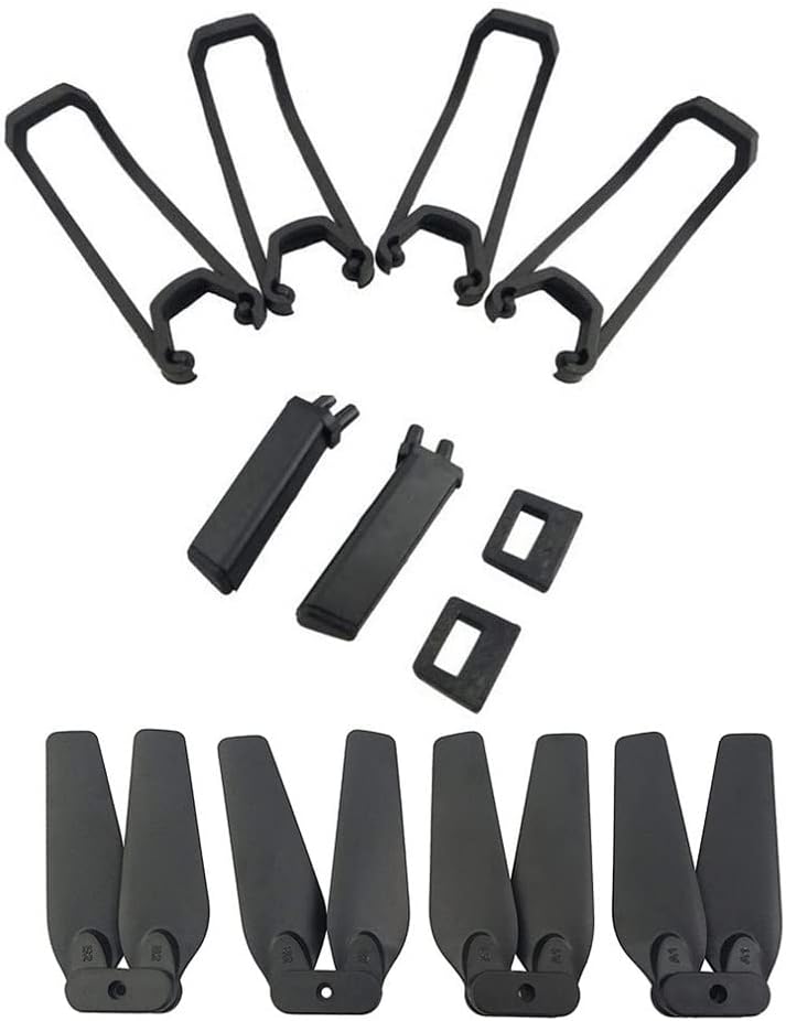 Black Accessory kit for E58 S168 JY019 Folding Quadcopter Spare Parts Remote Drone Propeller and Protective Cover and Landing Gear