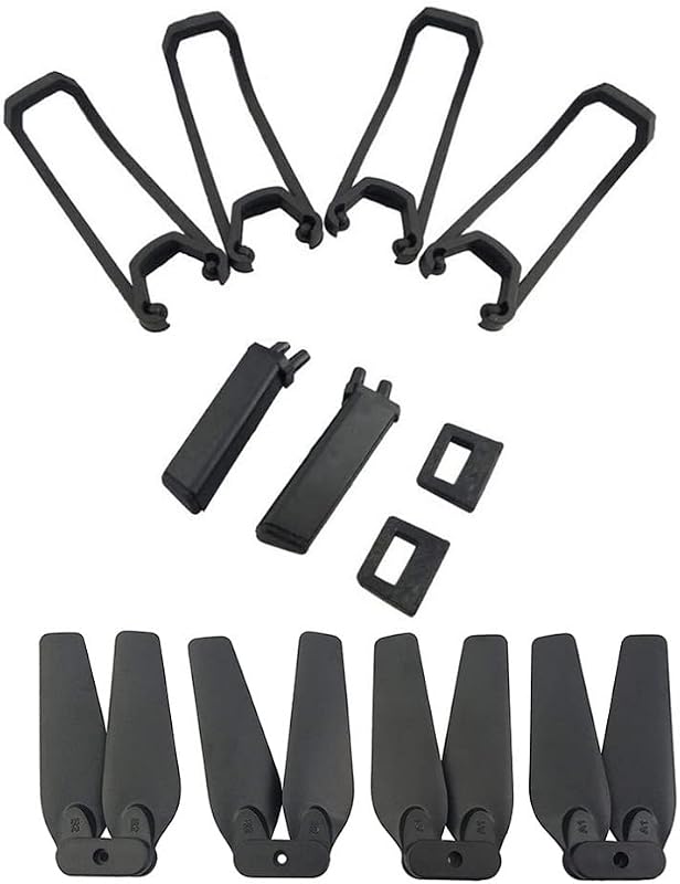 Black Accessory kit for E58 S168 JY019 Folding Quadcopter Spare Parts Remote Drone Propeller and Protective Cover and Landing Gear