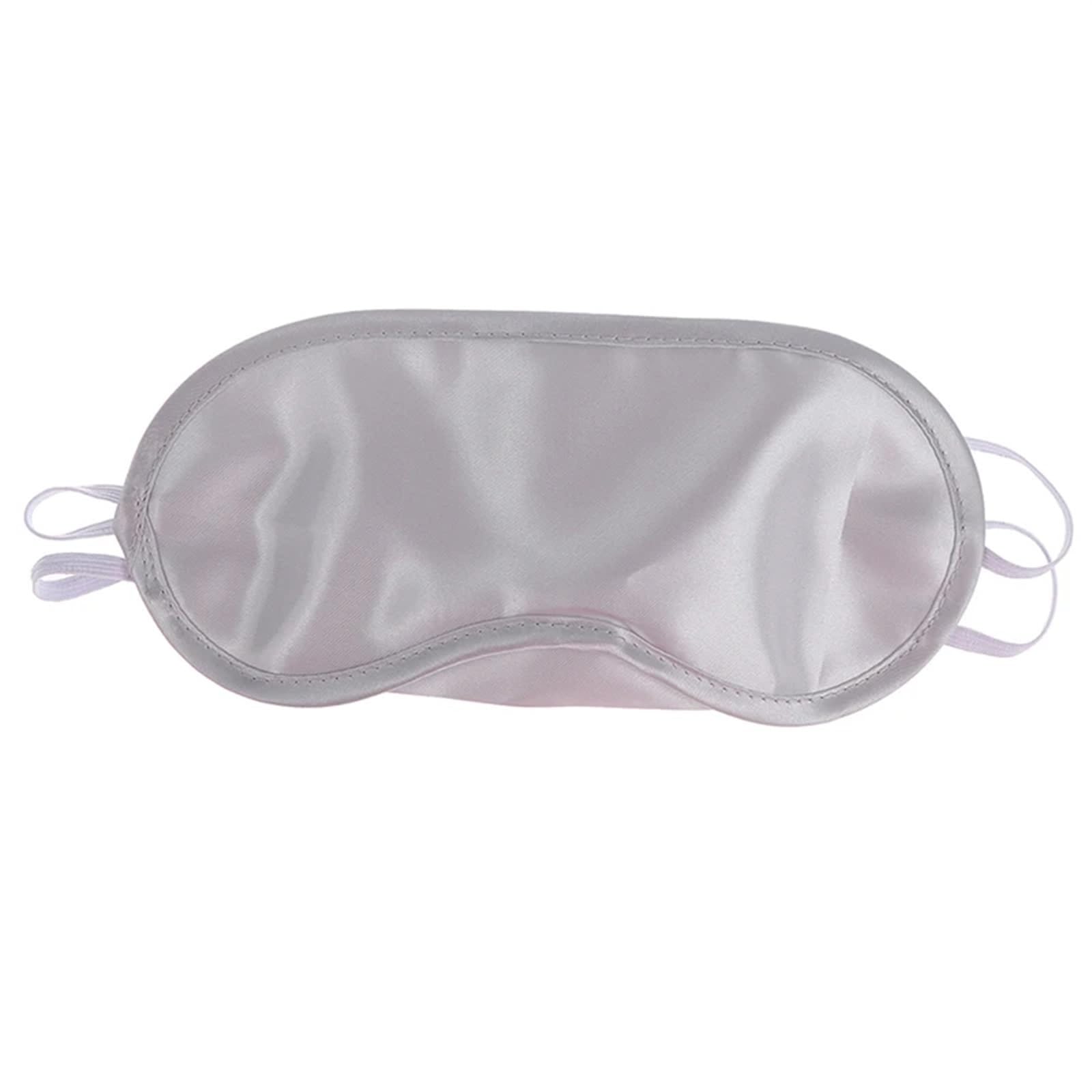 Máscaras para dormir Zero Eye Pressure Blackout pa Máscara de seda for ojos, 1 pieza, máscara de seda for ojos, antifaz for cubrir los ojos, antifaz suave(Silver)