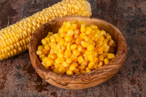 Image of HELIMIX Corn Cutter Corn Cob Stripping Kernels Remover Vegetable Peeler Corn Seeds Remover Planer with Corn Storage Mug Red