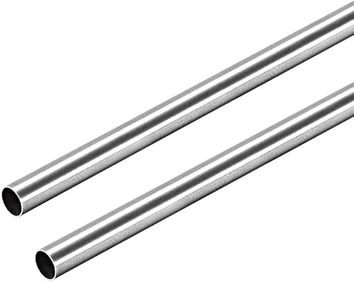 Tubos redondos de acero inoxidable 304 de uxcell de 0.197in de diámetro exterior 0.008in de grosor de la pared 9.843in de longitud, tubo recto sin disponible en Yaxa Colombia