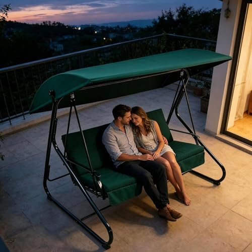 Toldo de repuesto para patio y jardín ideal para columpio de 3 plazas 3