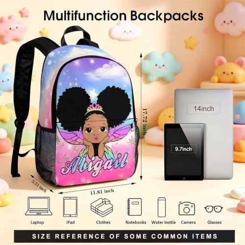 Image of Custom Backpack for Kid Personalized Girl Backpacks Set Back to School | Kids Customized Toddler Backpack for Girls with Lunch Bag Book Bag Kindergarten Prek Preschool Birthday Gifts Little Girl