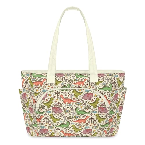 Sac fourre-tout avec motif dinosaure aux finitions matelassées premium