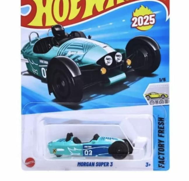 Image of Hw Die-Cast 1:64 For Ages 3 And Up (Morgan Super 3 | Factory Fresh), Blue