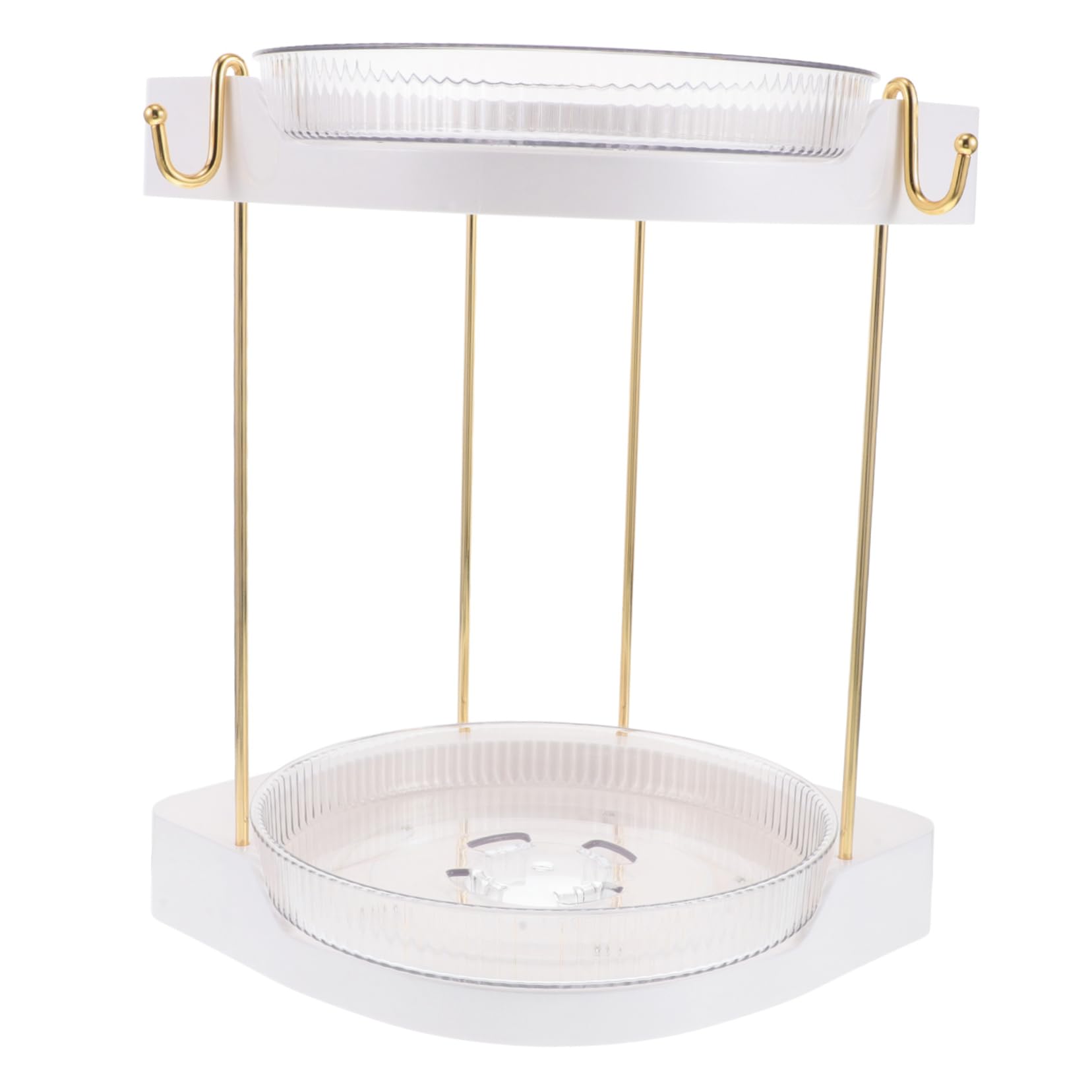 Organizer Rotante per Trucchi da Bagno Porta Profumo Multistrato Organizer Girevole per Cosmetici Portatile per Cura