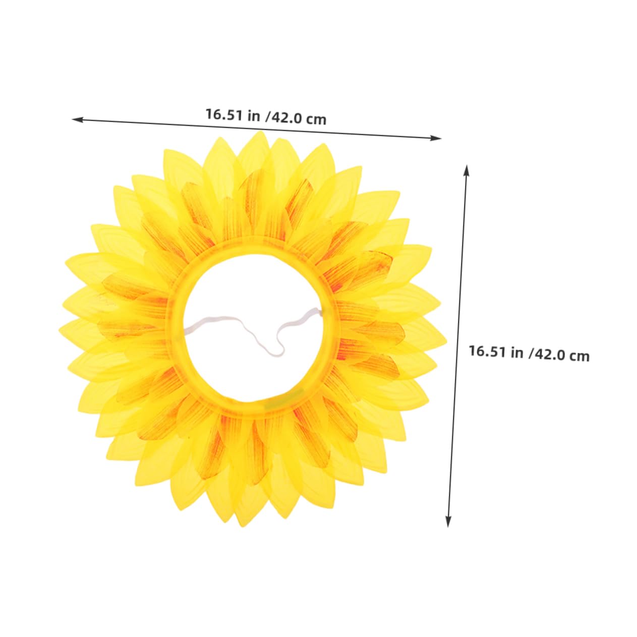 Gogogmee 4pcs Sunflower Headpiece: Yellow Flower Costume Headwear Party Hat Floral Headgear Performance Props for Kids Sports Day and Festival