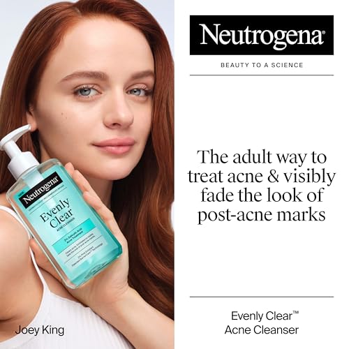 Neutrogena Evenly Clear Acne Cleanser, 9.1 fl. oz | 2% Salicylic Acid, 2% PHA Exfoliant, Gentle Foaming Face Wash, Clears Clogged Pores & Blackheads - image 2