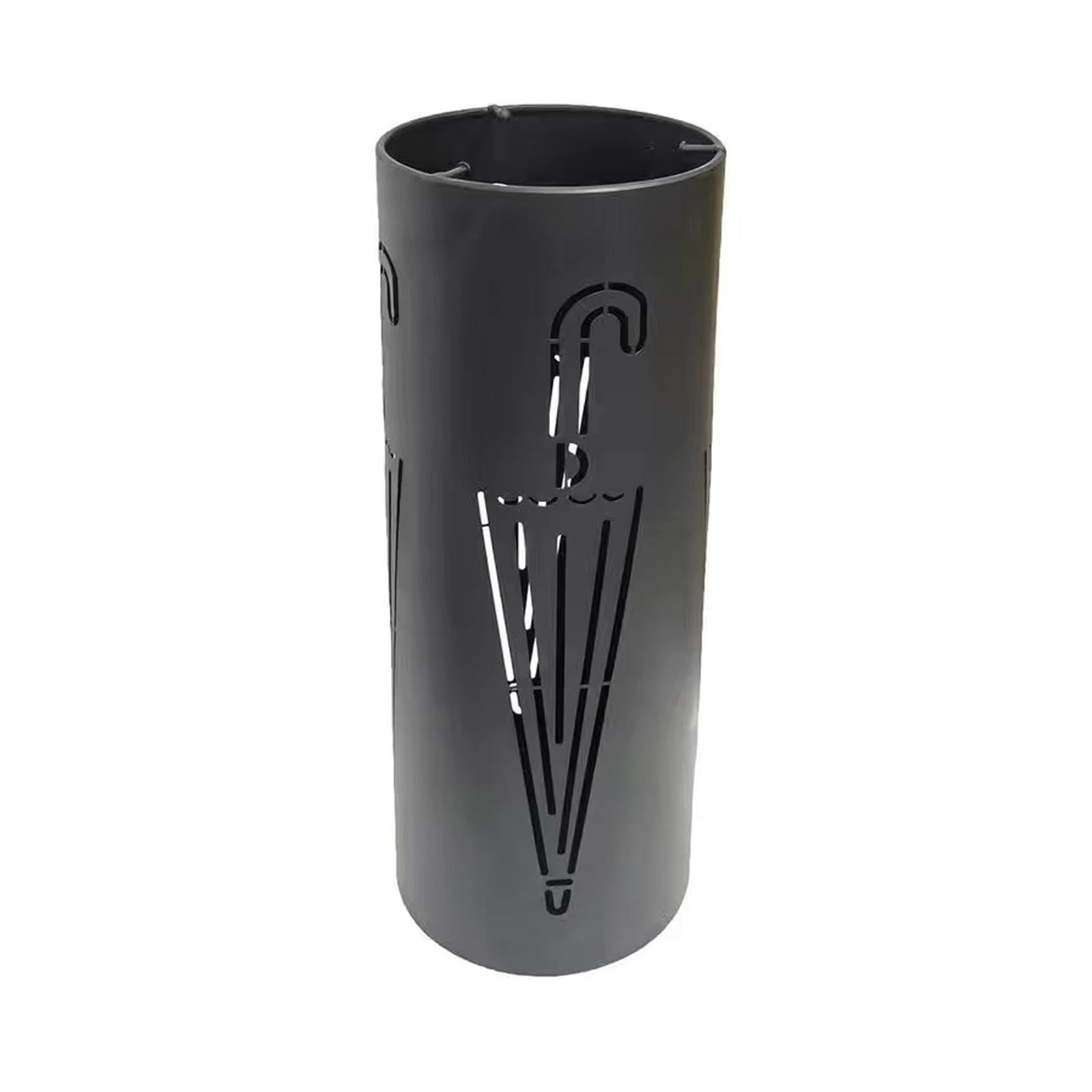 Porte-parapluies noir élégant pour optimiser le rangement de l'entrée