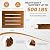 Holana 3.5in Height Wooden Step Stool for Adults (Fully Assembled) - 500 Lbs One Step Stools for High Bed Riser - Small Stepping Stool for Elderly, Seniors, Kid/Bathroom, Bed, Kitchen (Acacia Wood)