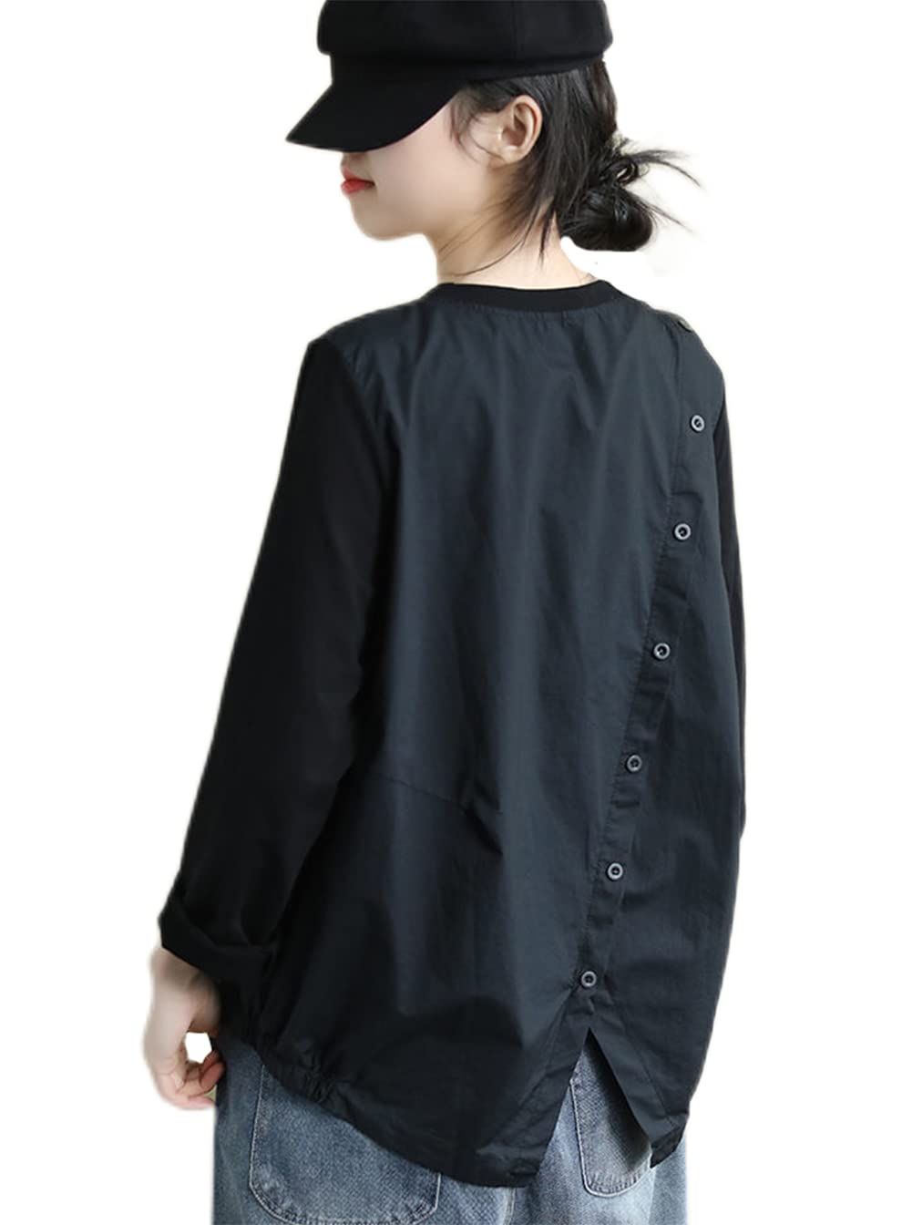 [ＹＵＮＨＥＮ] 長袖 Ｔシャツ レディース シンプルトップス カジュアル ゆっ…