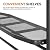 COOS BAY 8x5 Barbeque Grill Gazebo Outdoor BBQ Gazebo Canopy, Steel Frame Double-Tier Polycarbonate Top Canopy with Shelves Serving Tables