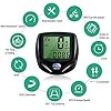 DINOKA Bike Computer Wireless Waterproof Cycling Computer Automatic Wake-up Multifunctions Bicycle Speedometer Odometer Backlight LCD Display-Tracking Distance Avs Speed Time #1
