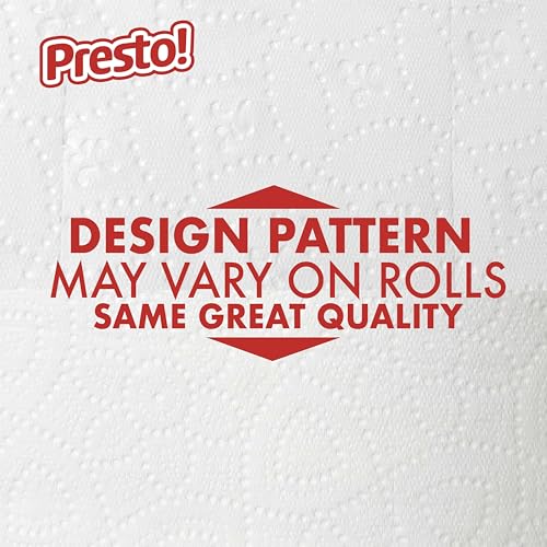 Image of Amazon Brand - Presto! Ultra-Strong 2-Ply Toilet Paper, 6 Mega Rolls = 30 Regular Rolls, 308 Sheets Per Roll, Unscented